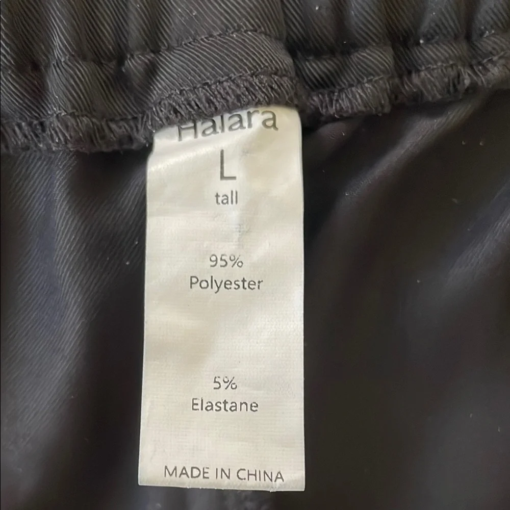 HALARA Black Wide-Leg Trousers Size L with 30 inch inseam - Picture 4 of 8